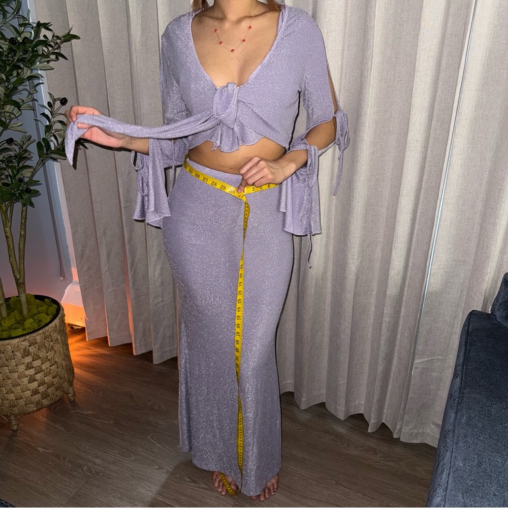 Lavender Maxi Skirt Set